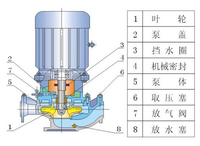 循環水泵結構圖