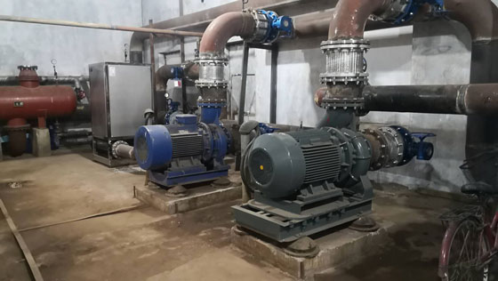 建立泵房對節能水泵進行降噪處理圖片