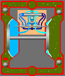 氣動雙隔膜泵工作原理動態圖