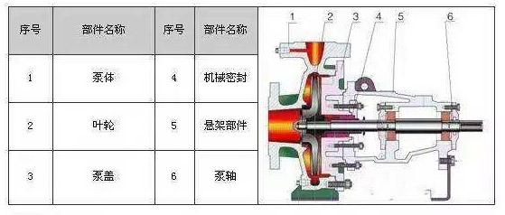 清水離心泵內部結構圖片